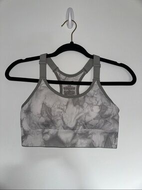 Avia Gray Tie-Dye Sports Bra